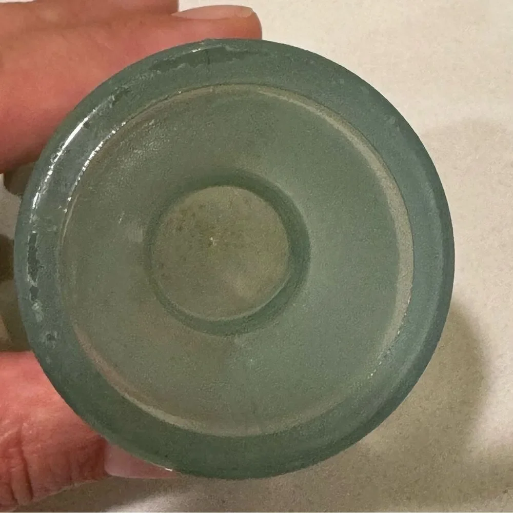 Light Blue Glass Vase — Decorative Home Accent / Flower Vase